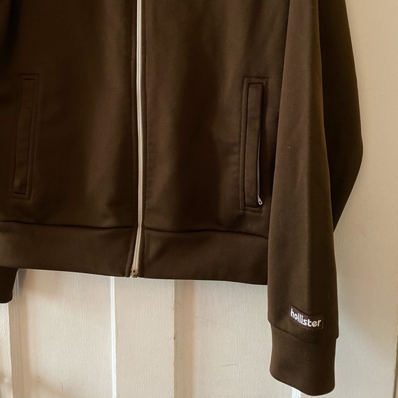 Hollister Island Sport Waikiki Brown Track Jacket - Picture 3 of 4